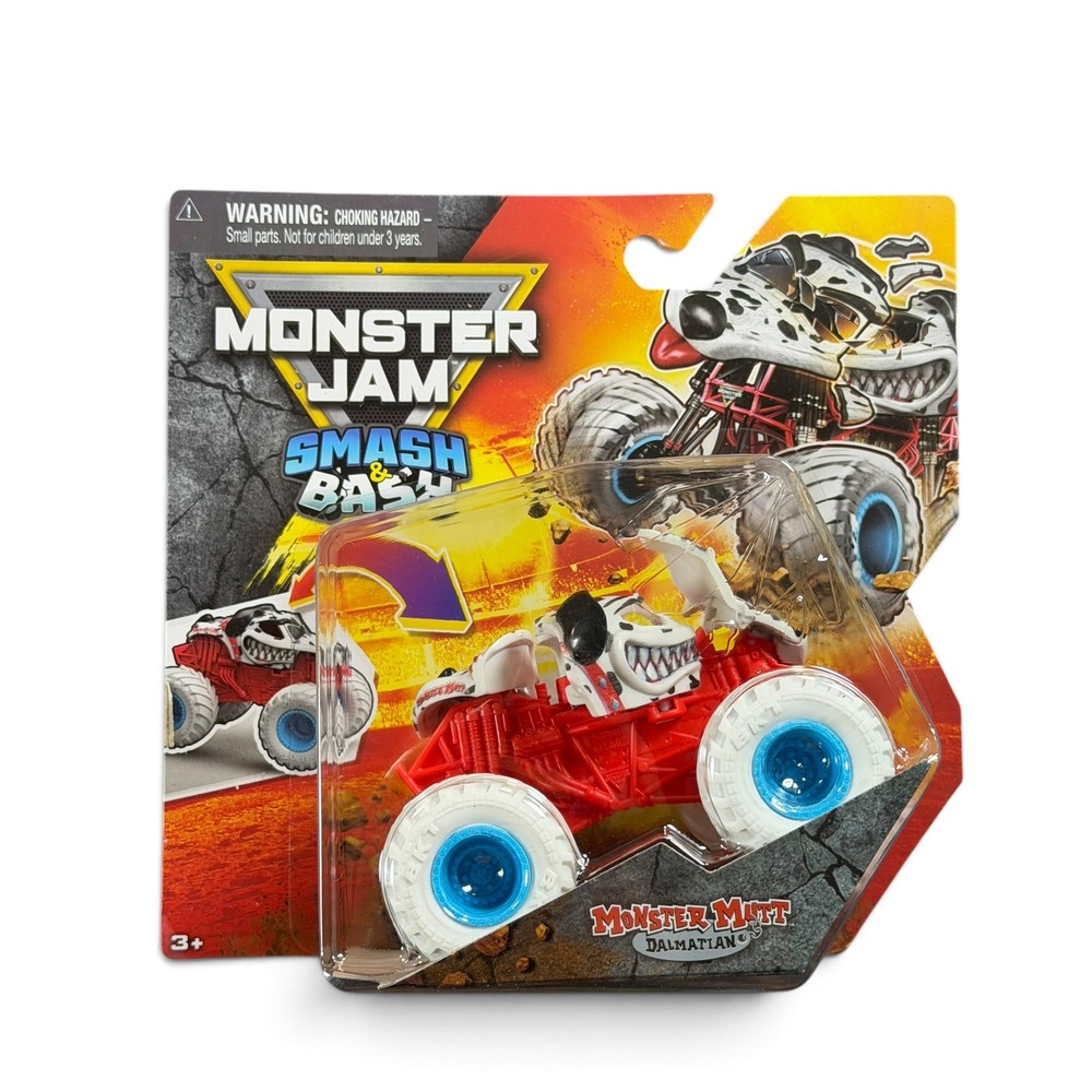 Monster Jam Smash & Bash Monster Mutt Dalmatian Series 02 Truck Spin Master